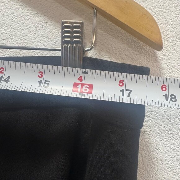 Black Button-Down A-Line Midi Skirt Cj Banks Size XL Stretch Goth - Picture 6 of 6